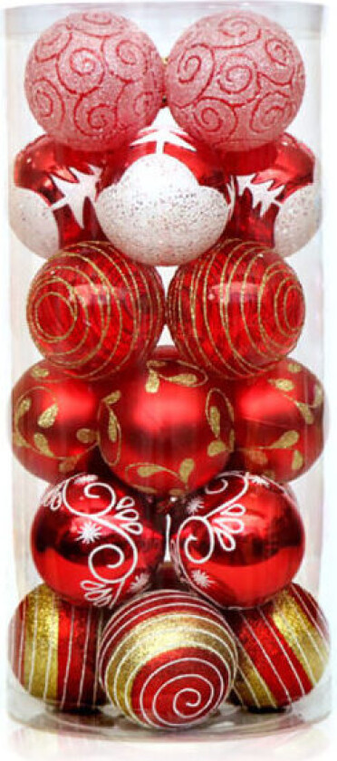 Julekuler Ornamenter Lett Knusebestandig Juletrepynt for Julefest Bankett