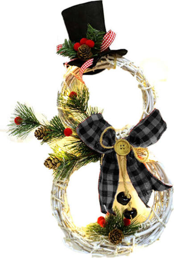 Julekrans Lysdekorasjon, Druevinrankekrans for Inngangsdør, Hjemmehage, Veggdekorasjon