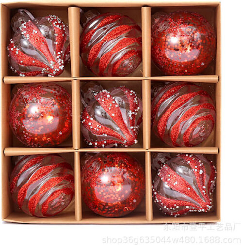 Kreativ design utsøkt julekule julepynt for nettstedets layout dekorasjonskule feriegavekule 8cm