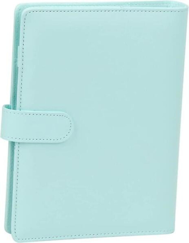 A5 Dagbok Perm Cover PU Lær Ringperm 6 Ringer Påfyllbar Notatbok Perm