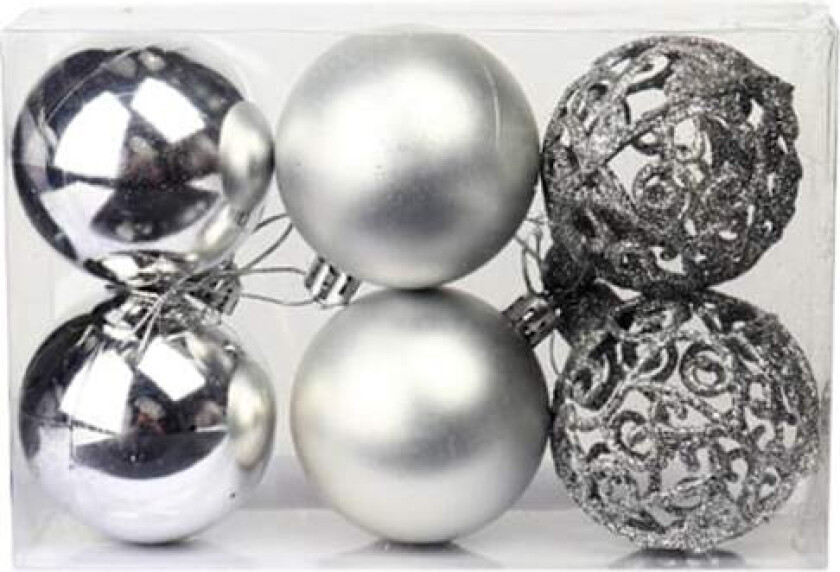 6 stk Rose Gull Julekulepynt Juletrær Ornamenter Hjem Jul Hengeanheng Nyttårsfest Feriedekorasjon Gave