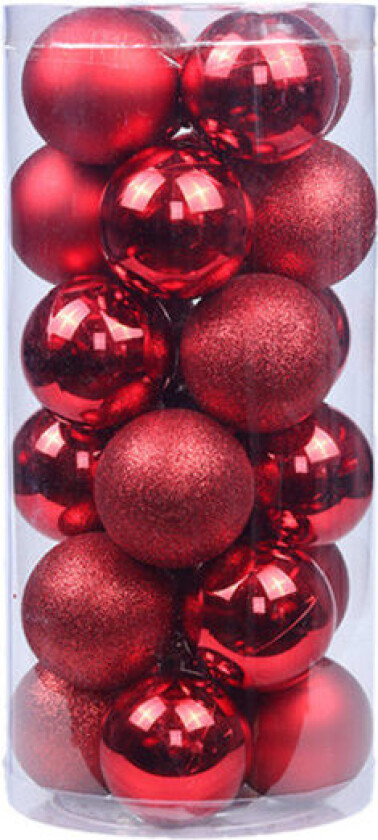 24 stk 4 cm sprekksikre julekulepynt til jul