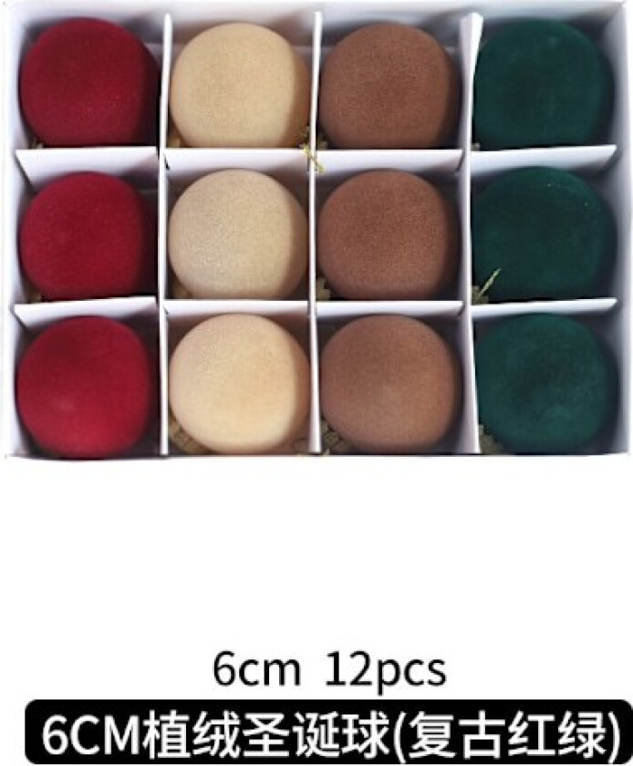 Julekuler Juletrærpynt Fargerike Kuler Henger Julemateriale Tilbehør DIY Julepynt A