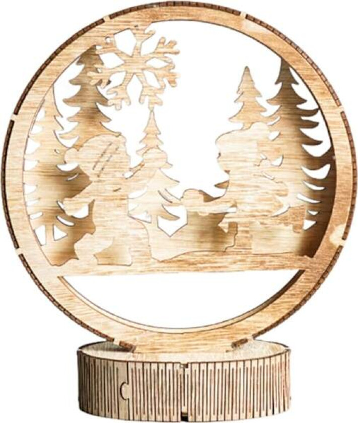 Jullampe | LED-lampe | Nattlampe | Bord | LED julelampe | batteridrevet barnerom skrivebord kreativ LED borddekorasjoner for gutter jenter soverom a