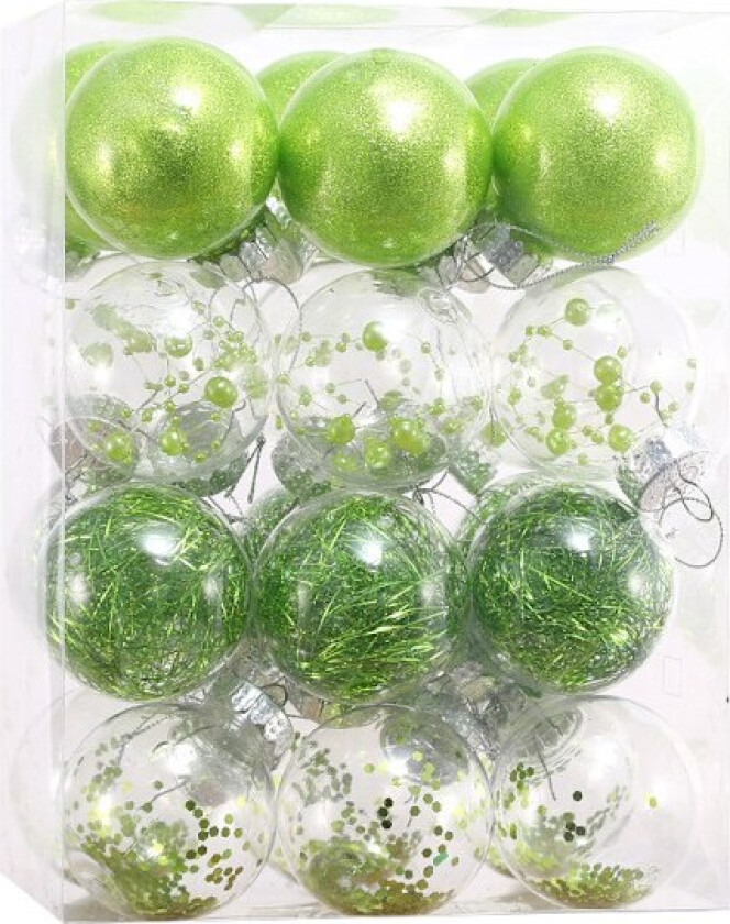 Julekuler dekorasjoner til juletreet, nyttårsfeiring light green