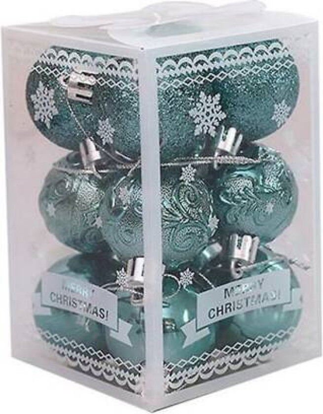 CDQ 12 Julekuler Pynt Kuledel Bryllup Ornament