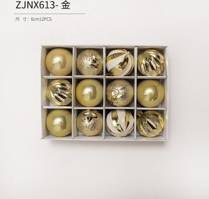 Julekuler Juletrærpynt Fargerike Kuler Henger Julemateriale Tilbehør DIY Julepynt