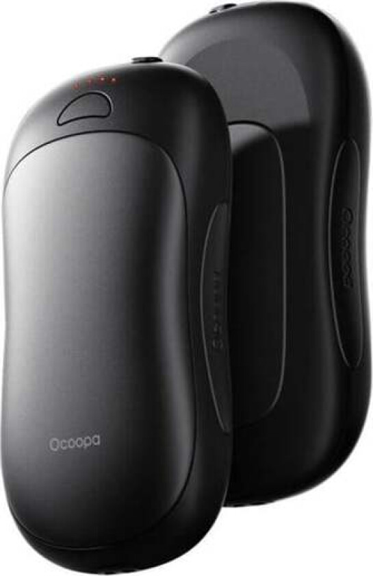 UT4102 2x5000 mAh hand warmer with powerbank function USB-C (black) Nødlader - Svart - 5000 mAh