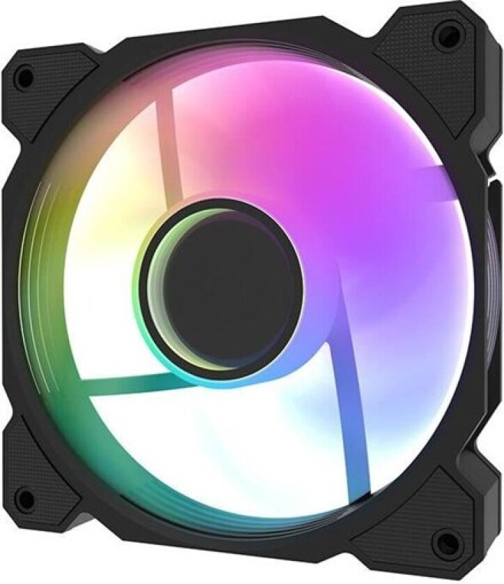 DR08 Cooling Fan (Black) - Kabinettvifte - 120mm - Svart - 30 dBA