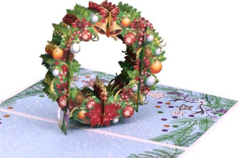 Enkle 3D-foldbare tredimensjonale Gratulerer med dagen kule ballong gratulasjonskort Julekort (2-pakning)