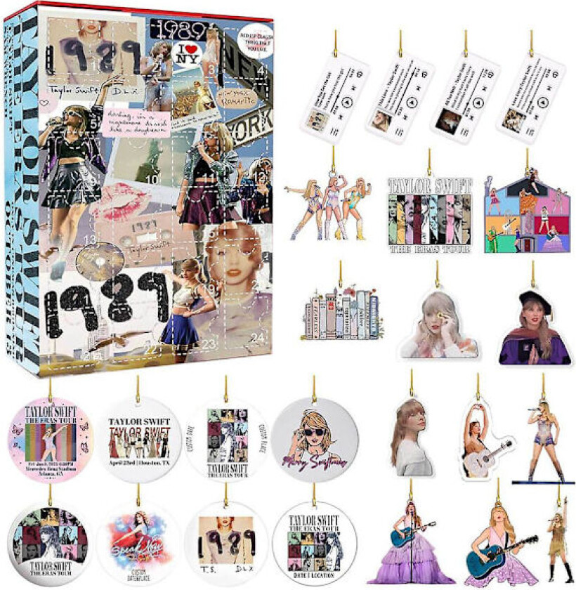 2024 Taylor Swift Fans Jul Adventskalender 24 Dager Til Jul Nedtelling Kalender Henger Blind Box Julegave style 4