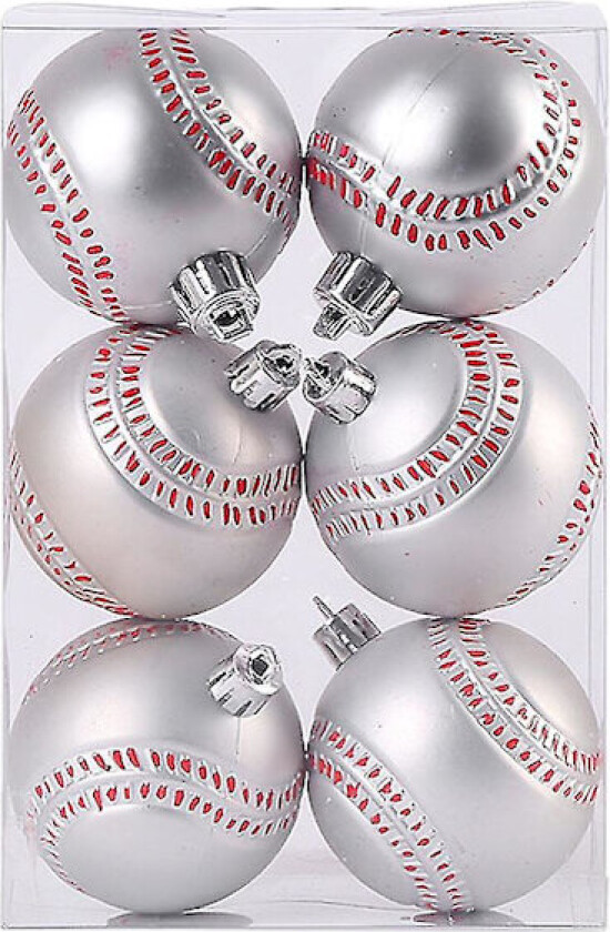 Julekulesett 6cm Sportsballer Tema Julepynt Henger For Juledekorasjon basketball