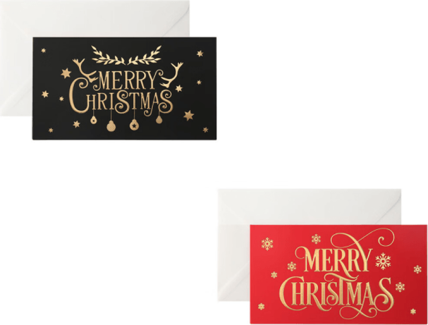 2 stk julekort preget gratulasjonskort stemplet gratulasjonskort