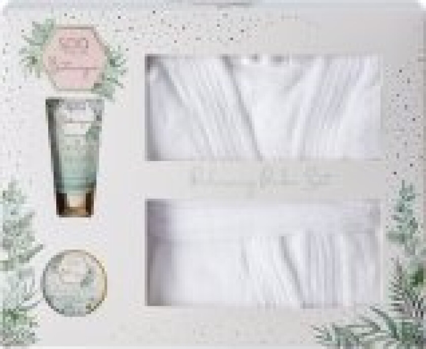 Spa Botanique Relaxing Bath Robe Gavesett Eco Packaging 120ml Kroppssmør + 50ml Body Lotion + 1 Badekåpe