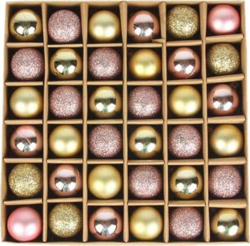 Julekuler (36 stk), Uknuselige Juletrpynt for