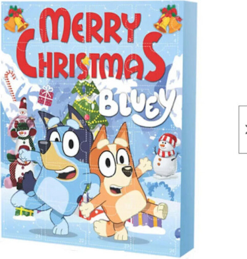 2024 Anime Merry Christmas Adventskalender Lekefigur Cartoon Søt Adventfigur Leker Julnedtelling Julbarn Gaver (Bluey Hund Blind Box Type A) Bluey Dog Blind Box Type A