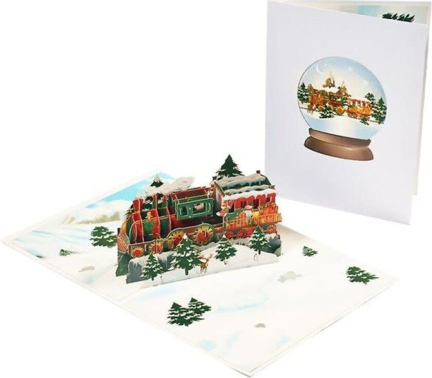 Christmas Pop Up-kort - 3D-bursdagskort, julekort (julegave)