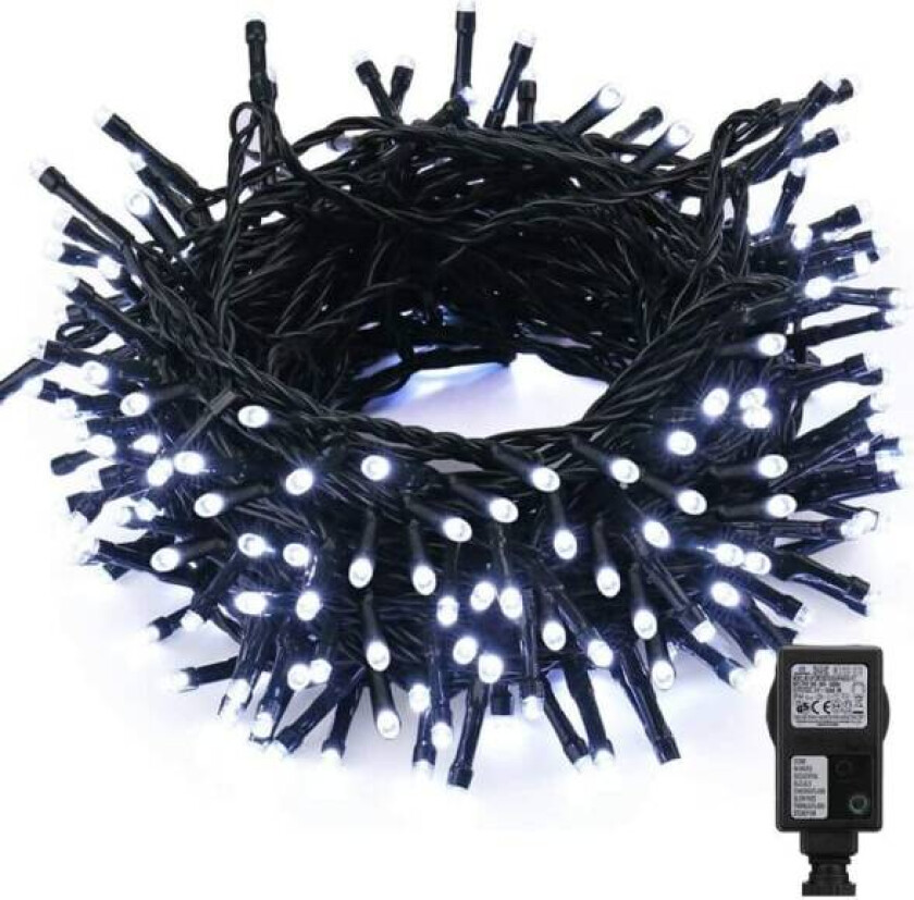 (Cool White) Elektrisk juletrelys 10M 100 LED Decorativ