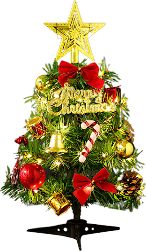 30 cm miniatyr juletre for skrivebord