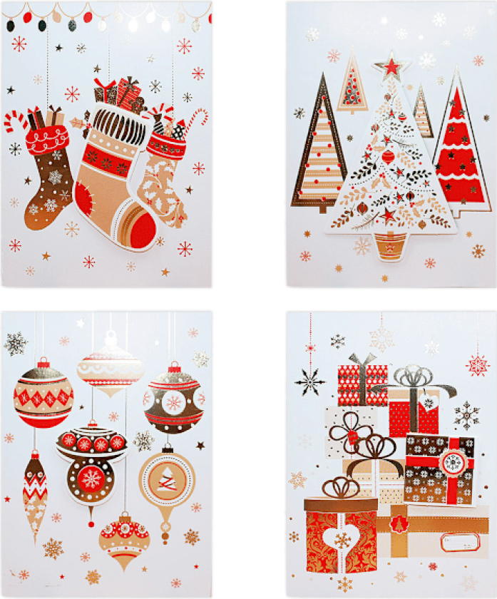 Julemusikk kortmønster vakkert utsøkt nydelig tredimensjonalt gratulasjonskort