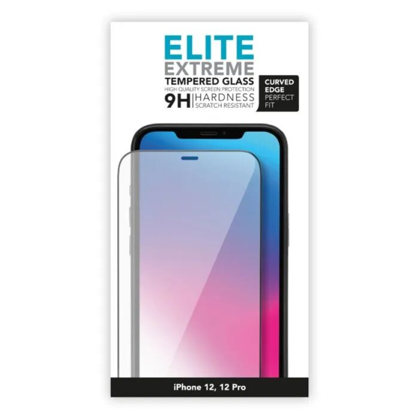 Elite Extreme Curved Skjermbeskytter for iPhone 12 og 12 Pro