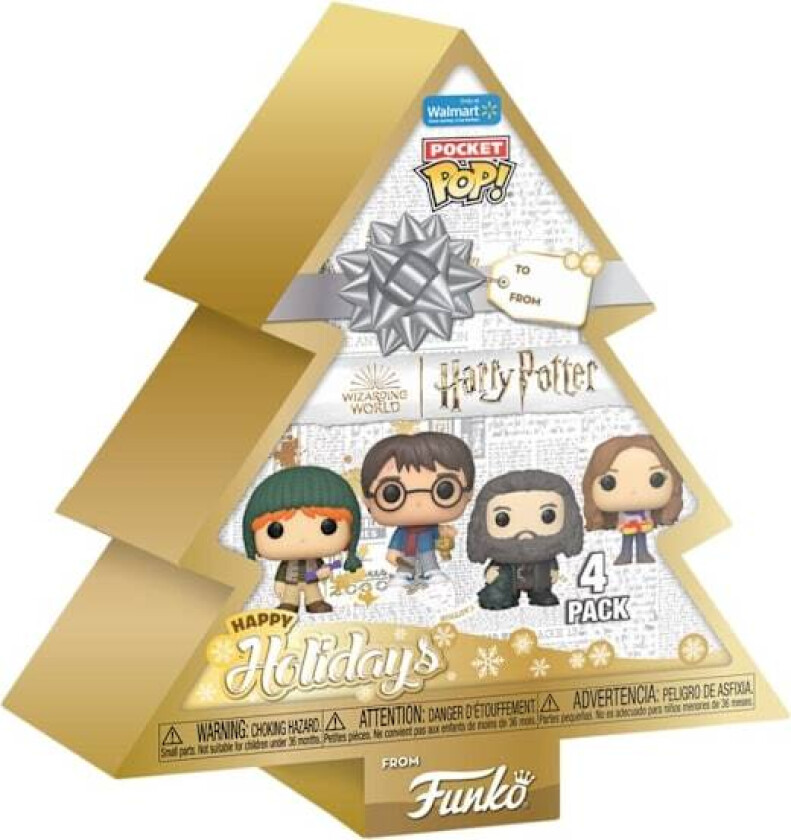 Harry Potter Holiday 2024 Pocket POP! Vinyl Keychains 4-Pack Tree Holiday Box 4 cm Multicolor