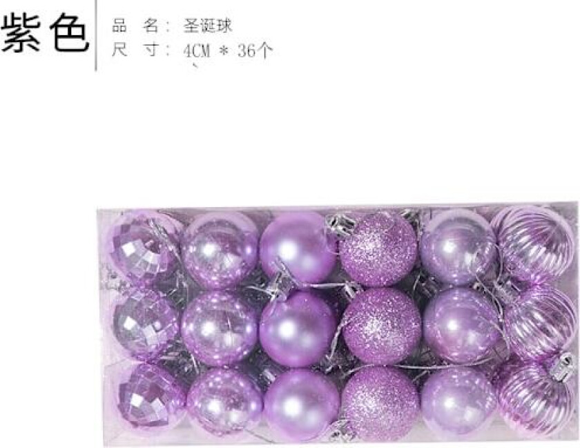 Julekuler Juletrærpynt Fargerike Kuler Henger Julemateriale Tilbehør DIY Julepynt A