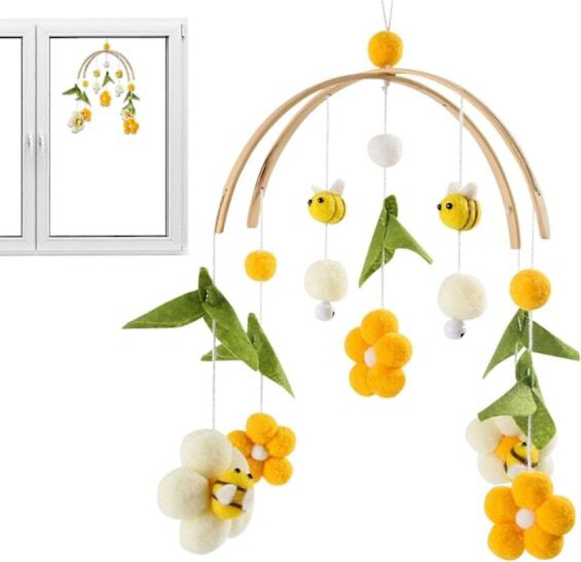 Bilde av Håndlagde hengende mobil leker - Trebi vindspill