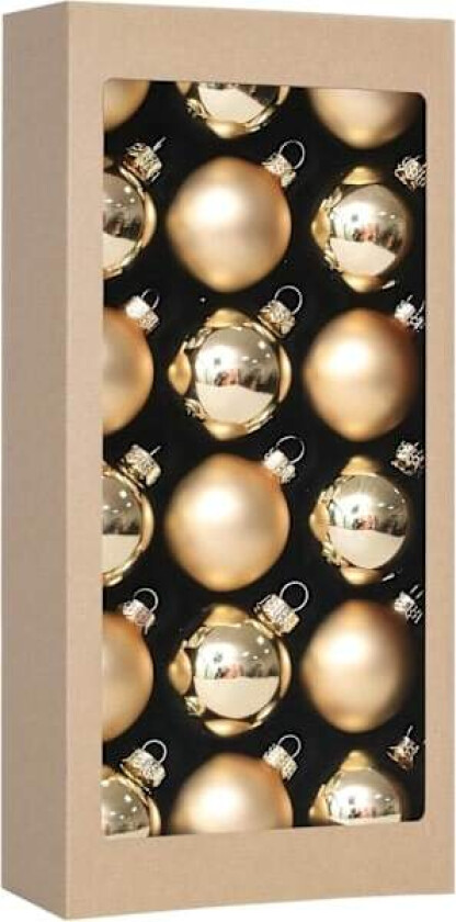 18 stk 1,8 tommer (45 mm) julekule for julepynt, glass