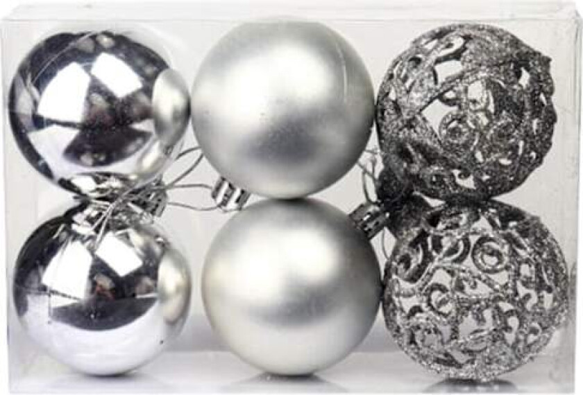 6 stk Rose Gull Julekulepynt Juletrær Ornamenter Hjem Jul Hengeanheng Nyttårsfest Feriedekorasjon Gave