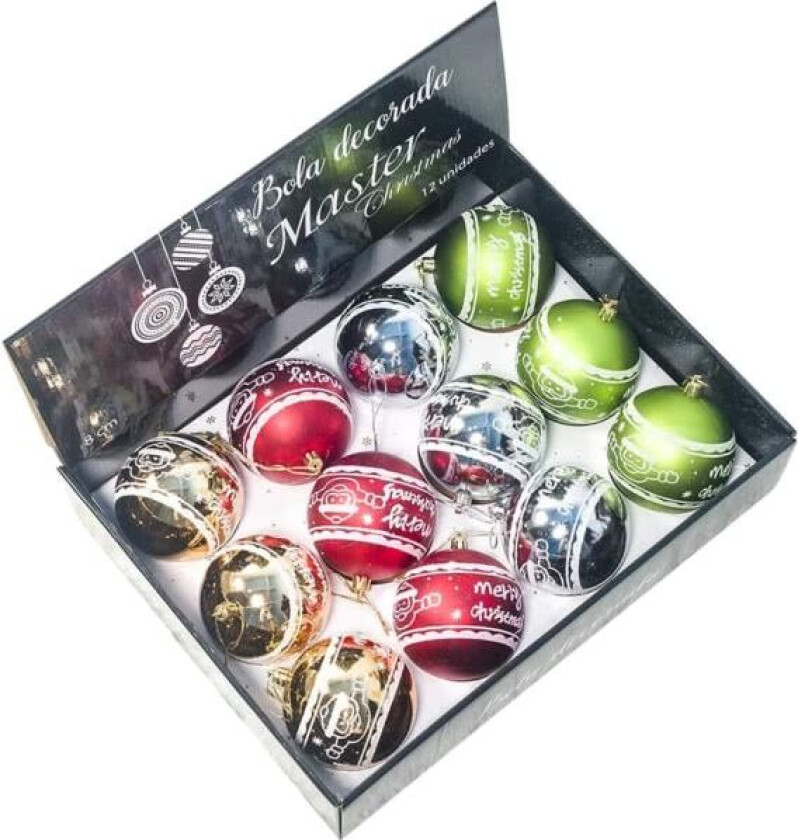 CDQ Julekule Ornamenter Sett, Julepynt Julepynt