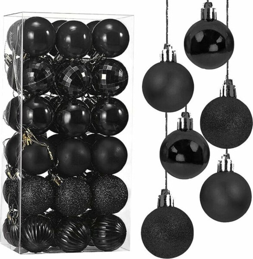 Julekule juletrepynt 36 stk Julepyntsett Julekuler laget av kobber