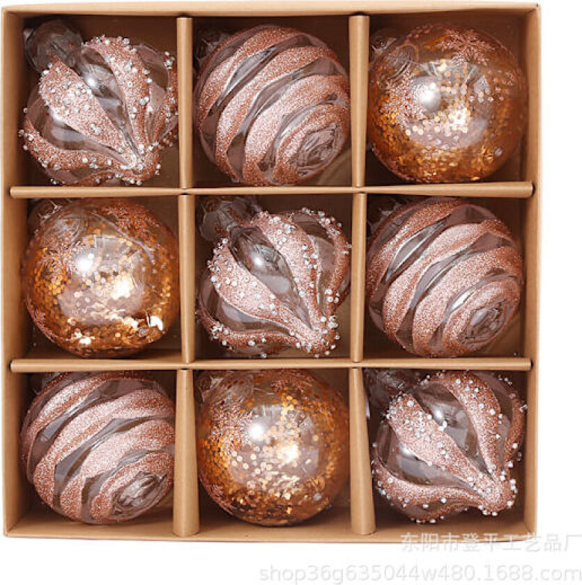 Kreativ design utsøkt julekule julepynt for nettstedets layout dekorasjonskule feriegavekule 8cm