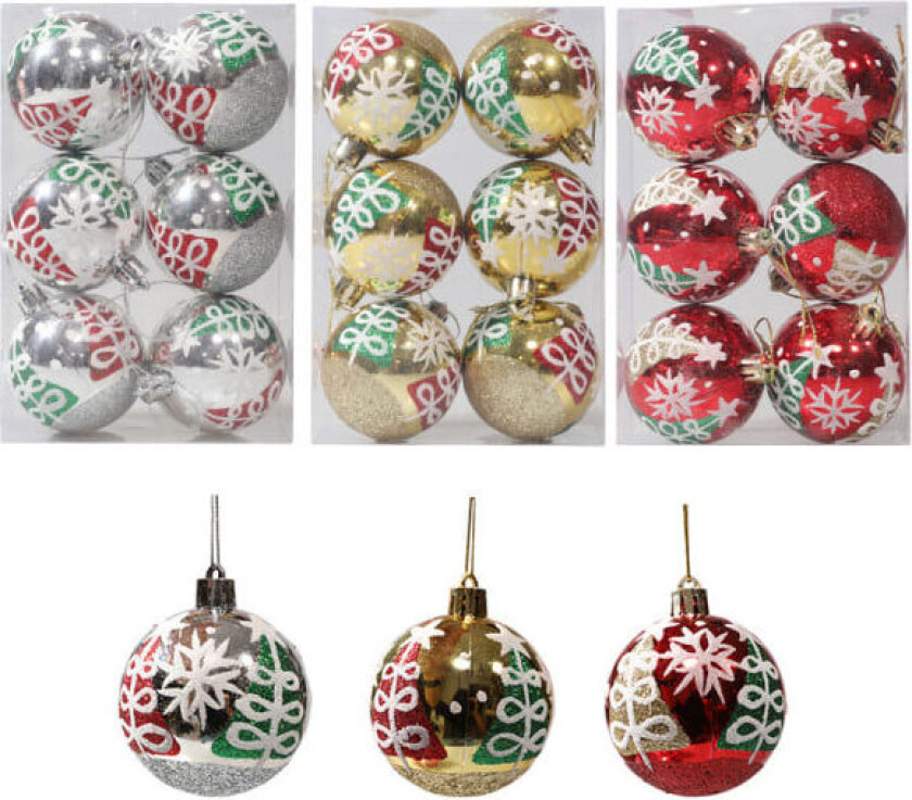 18-delt julepynt julekulesett