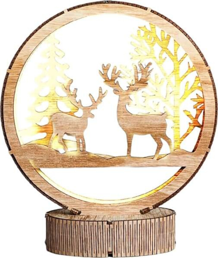 Jullampe | LED-lampe | Nattlampe | Bord | LED-julelampe | batteridrevet barnerom skrivebord kreativ LED-borddekorasjoner for gutter jenter soverom c