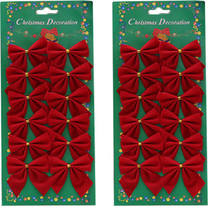 Sløyfer til juletreet, vri-sløyfer gavebånd til håndverk