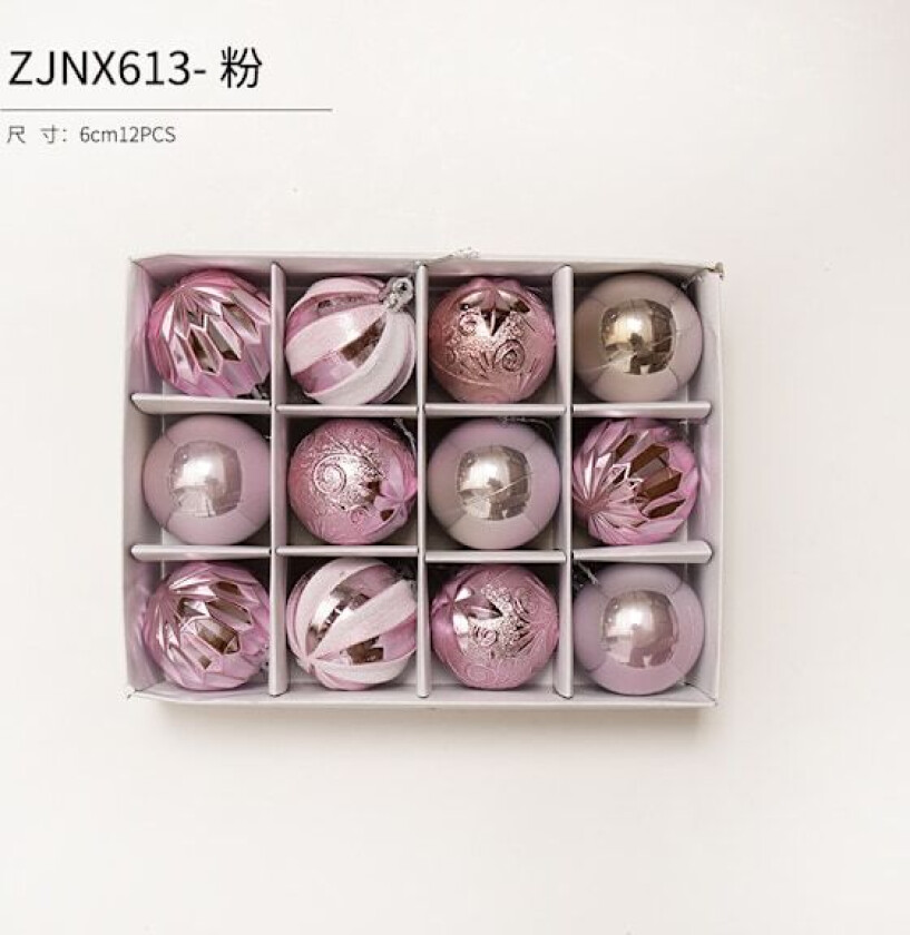 Julekuler Juletrærpynt Fargerike Kuler Henger Julemateriale Tilbehør DIY Julepynt