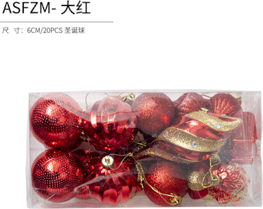 Julekuler Juletrærpynt Fargerike Kuler Henger Julemateriale Tilbehør DIY Julepynt A