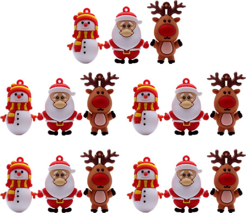 15 stk hengende ryggsekk-smykker julekule IC