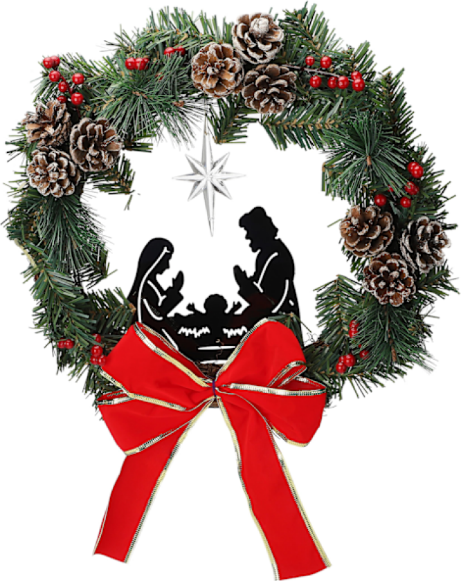 Juletrærpynt Bær Julekrans Rattan Dekor Tilbehør