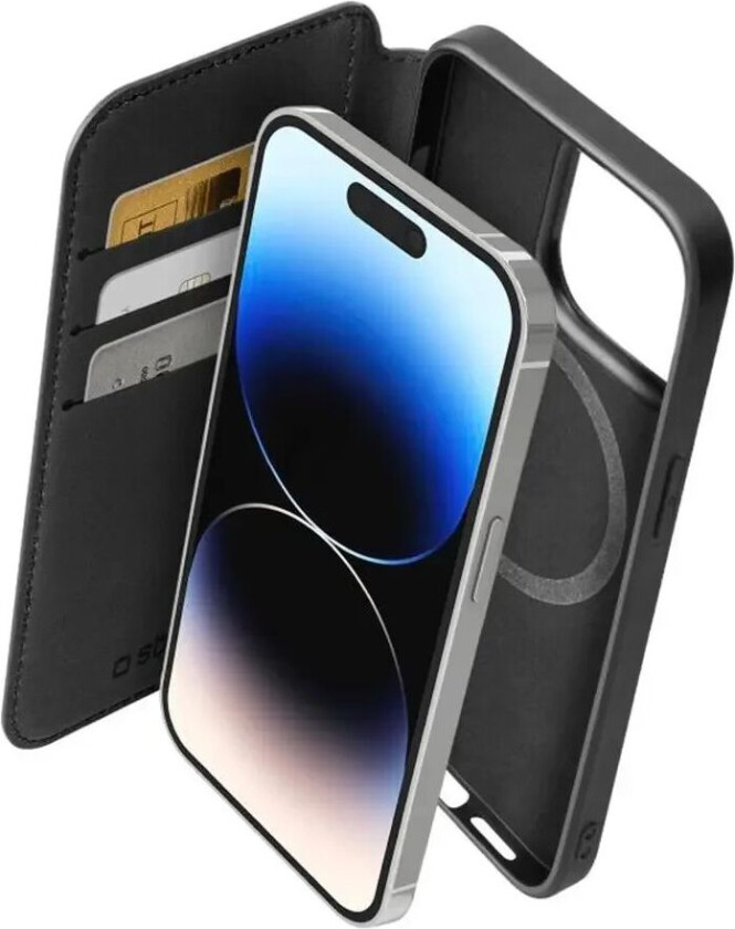 iPhone 14 Pro Wallet Mag Deksel - MagSafe Kompatibel - Svart