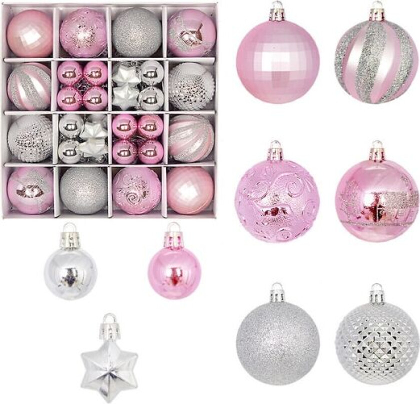 Julekuler Ornamenter Ball Shatterproof For Xmas Tree Holiday Wedding