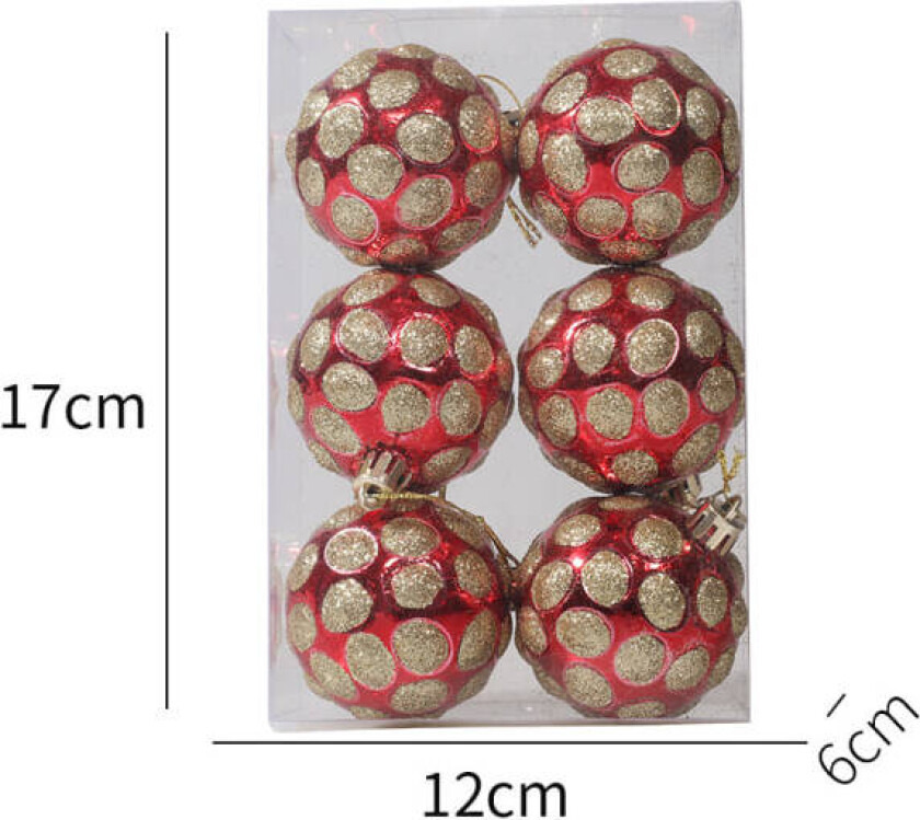 6X Julekuler Ornamenter Juler Tre Henger Ornament Ho DXGHC