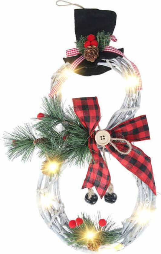 Julekrans LED-dørkranser