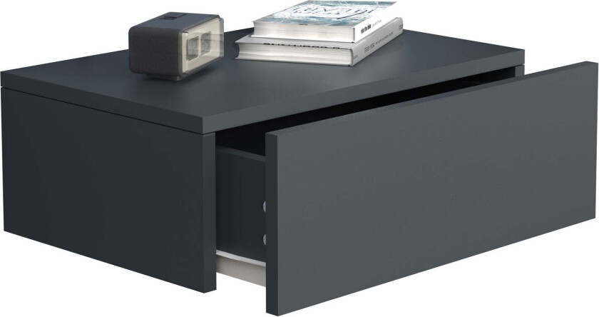 UsalM45 nattbord vegghengt 1 skuff antracitt.