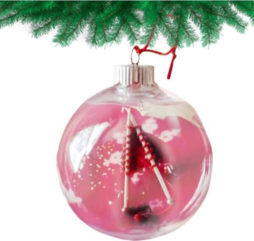 Strikkede Julekulepynt - Strikking og Hekling Dekorativ Julekulepynt med Hengende Ring - Vinterfest Veggpynt Kuler for Hjemmet, D