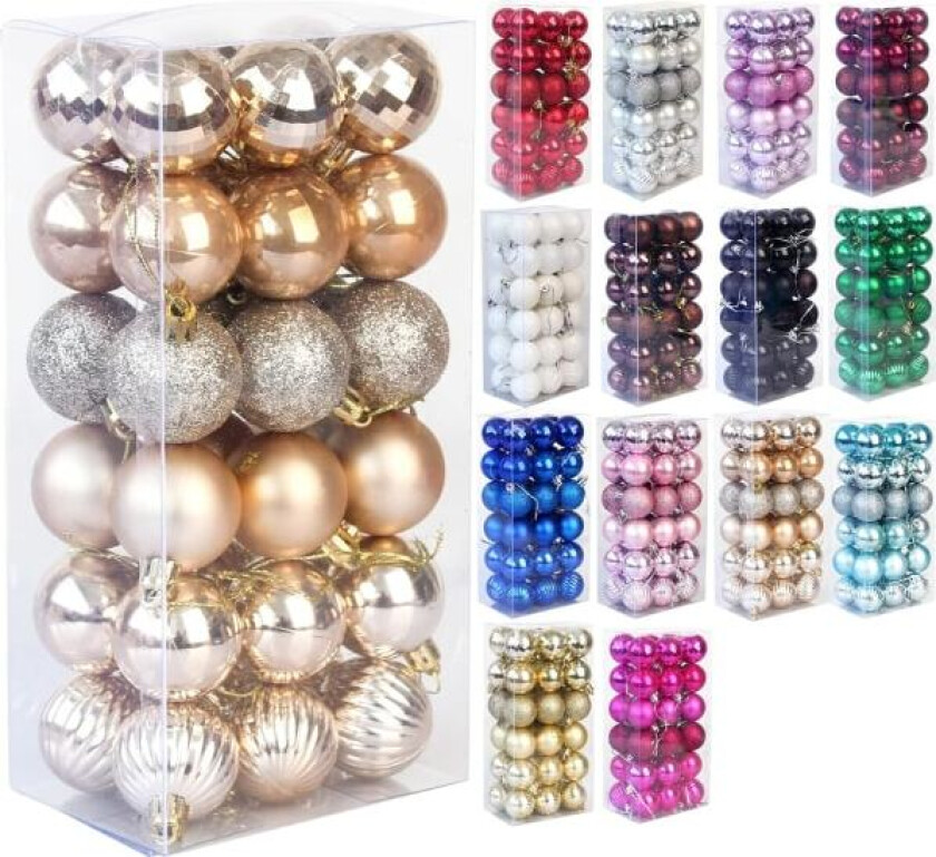 Uknuselige julekule - julegaver - innendørs & Rose Gold Christmas Ball