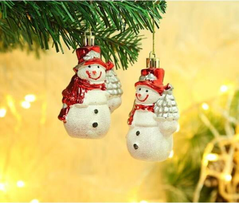 2 stk plast julekule julepynt julekule ornamenter julepynt