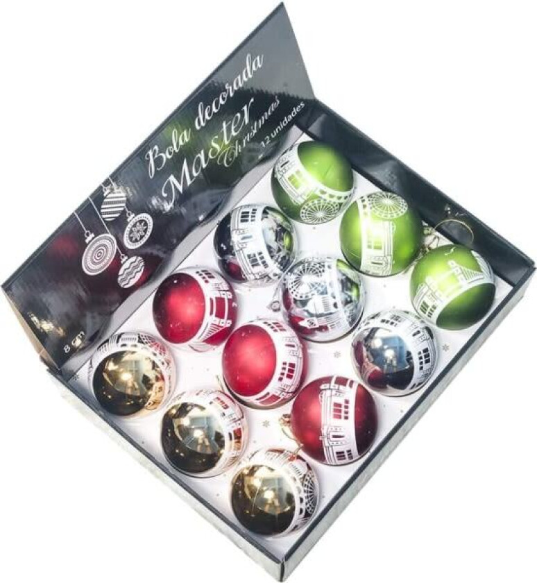 CDQ Julekule Ornamenter Sett, Julepynt Julepynt