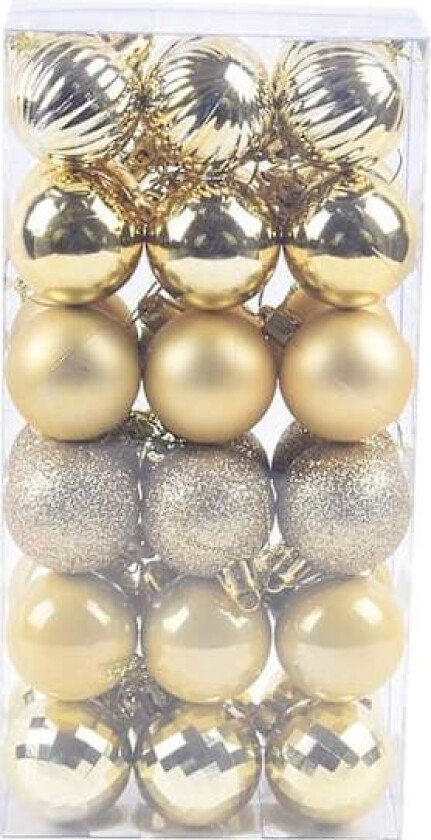 36 Julekuler til Henging Hjemmefestdekorasjon 4cm